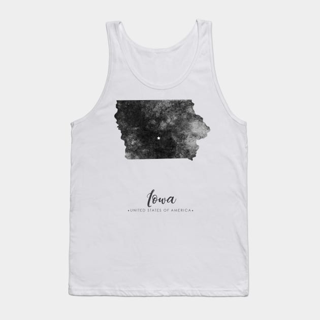 Iowa state map Tank Top by StudioGrafiikka